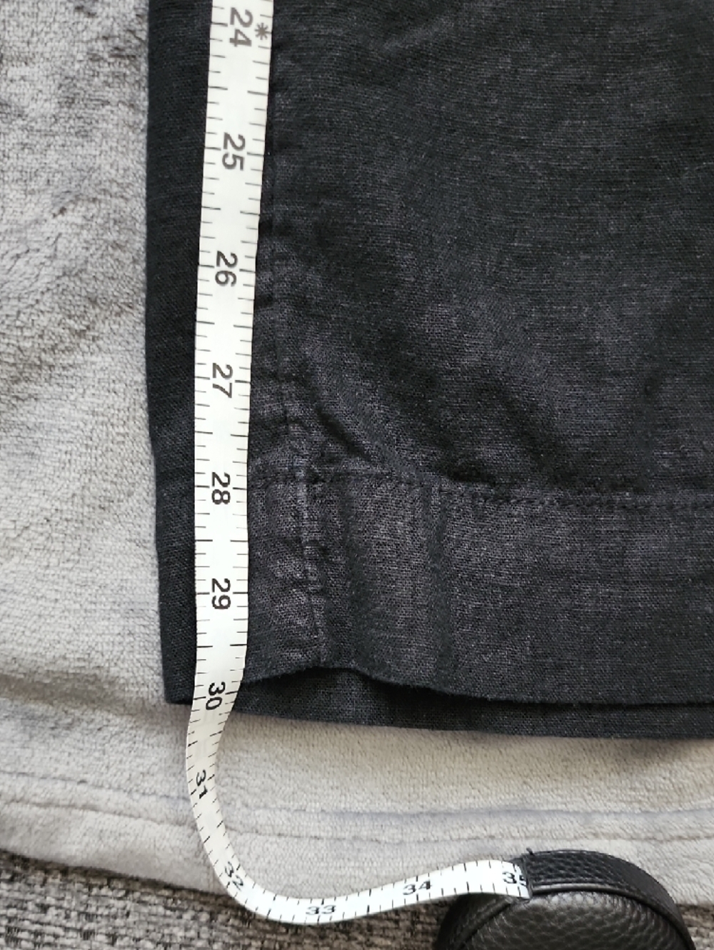 a new day Wide Leg Drawstring Linen Rayon Blend Pants Size L - Picture 6 of 8
